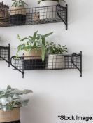 1 x Hornton Hanging Basket - Medium - Black - Boxed - RRP £38.00 - Ref: GTC272/GTC2P10 - CL1017 -