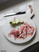 1 x Round Marble Chopping Board - Natural - Ref: GTC756/GTCC19 - CL1017 - Location: Altrincham