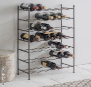1 x Farringdon 42-Bottle Capacity Steel Wine Rack - Original RRP £120.00 - Ref: GTC888 - CL1017 -