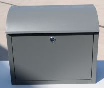 1 x Wall Mount Classic Letter Box In Grey - Ref: GTC761/GTCC19 - CL1017 - Location: Altrincham