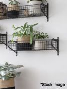 1 x Hornton Hanging Basket - Medium - Black - Boxed - RRP £38.00 - Ref: GTC271/GTC2P10 - CL1017 -
