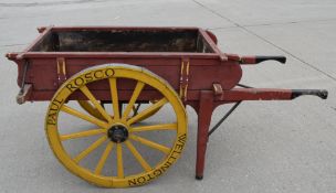 1 x Antique Market Cart - Dimensions: H86 x W90 x D188 cms - Inner Dimensions: 105 x 61 cms