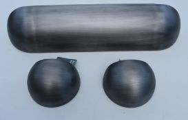 3 x Wall Planters - Colour: Antique Pewter - Ref: GTC745/GTCC18 - CL1017 - Location: Altrincham