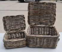 2 x Wicker Hamper Baskets - Ref: GTC794/GTRC20 - CL1017 - Location: Altrincham WA14Condition