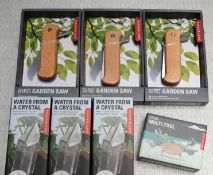 1 x Gardener Accessory Job Lot Featuring 3 x Water From a Crystal Packs, 3 x Bird Garden Saw and 1 x