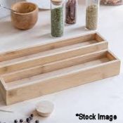 1 x Audley 2-Tier Spice Rack In Bamboo - Boxed - Ref: GTC531/GTCC12 - CL1017 - Location: