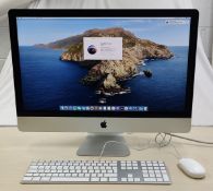 1 x Apple iMac 27 Inch Desktop Computer - Late 2013 Model - Features an Intel Core i5 3.2GHz Quad