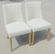 Pair of Wraysbury Upholstered Studded Dining Chairs - Original RRP £380.00 - Ref: GTC913+914 -
