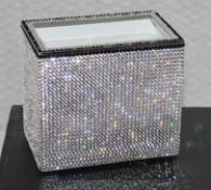 1 x ZODIAC 'Sparkle' Luxury Swarovski Crystal Embellished Chrome-plated Brush Holder - RRP £720.00