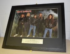 1 x Authentic IRON MAIDEN Band Autograph With COA - New Images Uploaded - No Prayer on the Road