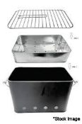 1 x Square Bucket Bbq - Colour: Ink - Ref: GTC615/RC - CL1017 - Location: Altrincham WA14Condition