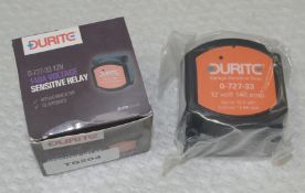 1 x Durite 12V 140A Voltage Sensitive Relay - Red LED Indicator & CE Approved - Type: 0-727-33 - New