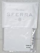 1 x SFERRA 'Giza 45' Luxury 100% Egyption Cotton Jacquard Boudoir Pillow Sham in White, 12X16