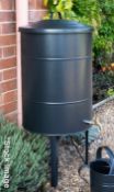 1 x Classic 100-Litre Steel Water Butt, Powder Coated in Black - Original RRP £199.95 - Ref: