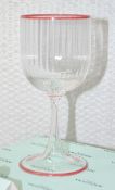 1 x AQUAZZURA Hand-crafted Murano White Wine Glass - Original Price £132.50 - Boxed Stock