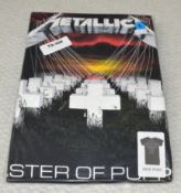 1 x Metallica 'Master of Puppets' Band T-Shirt - Size: Large