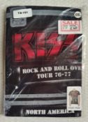 1 x Kiss Rock and Roller 'Over Tour 76-77' Band T-Shirt - Size: XXL