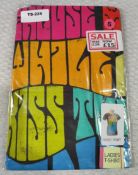 1 x Jimmy Hendrix ' Exuse Me While I kiss the Sky' Ladies Band T-Shirt - Size: Small