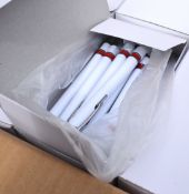 1,000 x Ashworth Ball Pens - Colour: White/Yellow - Ink Colour: Black - New Boxed Stock