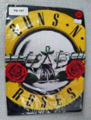 1 x Guns n Roses 'Classic Logo' Band T-Shirt by Bravado Rock Off! - Size: XL