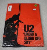 1 x U2 'Under A Blood Red Sky' Band T-Shirt - Size: Medium