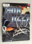 1 x Thin Lizzy 'Thunder and Lightning' Band T-Shirt - Size: Small