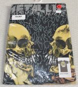 1 x Metallica 'Two skulls, front & back print' Band T-Shirt - Size: XL