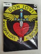 1 x Bon Jovi 'You Give Love a Bad Name' Band T-Shirt - Size: XXL