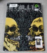 1 x Metalilica 'Two Skulls' Band T-Shirt - Size: Medium