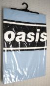 1 x Oasis 'Decca Band Logo' T-Shirt in Light Blue - Size: Large - New in Sealed Packet