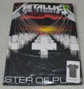 1 x Metallica 'Master of Puppets' Band T-Shirt - Size: Medium