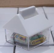 200 x Magnetic House Paperclip Dispensers with Paperclips - New Boxed Stock