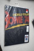 1 x Bowie '74 World Tour' Band T-Shirt - Size: XL