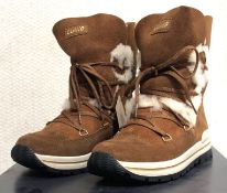 1 x Pair of Designer Olang Women's Winter Boots - Tanya 85 Cuoio - Euro Size 38 - New Boxed