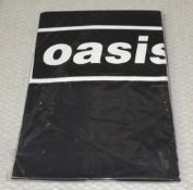 1 x Oasis 'Decca Band Logo' T-Shirt in Light Black - Size: Small - New in Sealed Packet