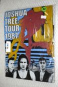 1 x U2 'Joshua Tree Tour 1987' Band T-Shirt - Size: Medium