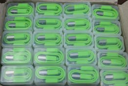 1,000 x 2in1 Apple Iphone / Mini USB Charge Cables with Protection Cases - One Connector Fits Both