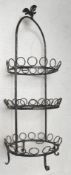 1 x Wrought Iron Three Tier Cake Stand - Ref: JPC351 Upstairs
