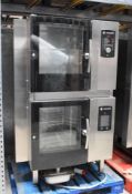 1 x Houno Double 6 Grid Stacked Combi Oven - Model: C 1.06 / CPE 1.06 - Recently Removed From a