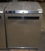 1 x Williams HA135SA Undercounter Refrigerator Featuring a Stainless Steel Finish