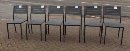 7 x Heavy Duty Metal Commercial Outdoor Dining Chairs