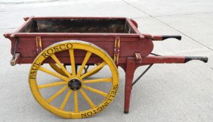1 x Antique Market Cart - Dimensions: H86 x W90 x D188 cms - Inner Dimensions: 105 x 61 cms