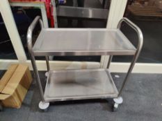 1 x Stainless Steel Trolley on Castors