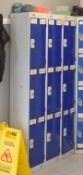 1 x Set of Staff Lockers - Suitable for 9 Staff Members