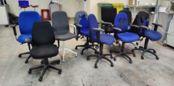 9 x Office Swivel Chairs