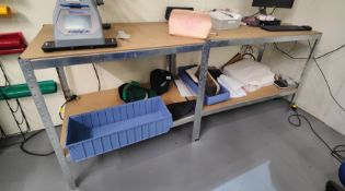 2 x Galvanised Steel Workbenches