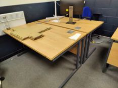 2 x Office Desks with Swivel Chairs
