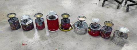 9 x Safety Plunger Cans