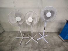 4 x Freestanding Upright Fans