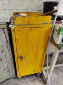 1 x Yellow Steel Storage Cabinet VSS222